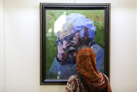 اثر استاد علی اکبر صنعتی در موزه نقاشی پشت شیشه تهران