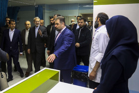 علی لاریجانی، رییس مجلس شورای اسلامی در افتتاح بیمارستان ۱۷۲تختخوابی شهدای قم