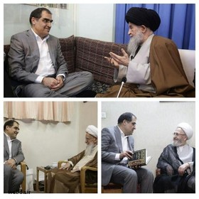 گزارش ایسنا از سفر وزیر بهداشت به قم و دیدار با مراجع عظام