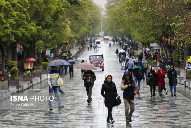 بارش باران بهاری - همدان
