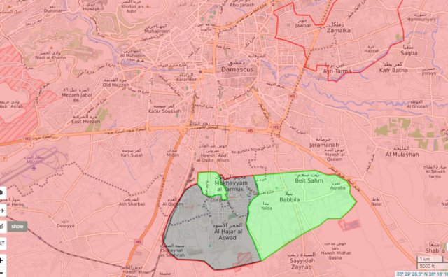 آغاز عملیات ارتش سوریه برای پاکسازی جنوب دمشق از وجود تروریست‌ها