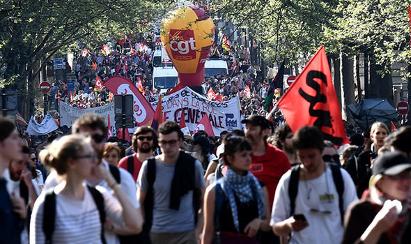 دور جدید اعتراضات در فرانسه با شرکت ده‌ها هزار نفر