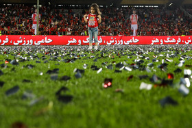 دیدار تیمهای فوتبال پرسپولیس و سپیدرود و جشن قهرمانی پرسپولیس
