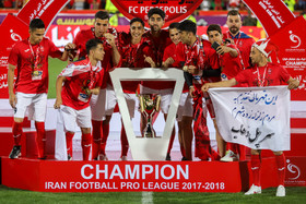 دیدار تیمهای فوتبال پرسپولیس و سپیدرود و جشن قهرمانی پرسپولیس