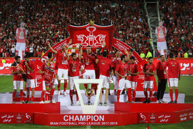 دیدار تیمهای فوتبال پرسپولیس و سپیدرود و جشن قهرمانی پرسپولیس