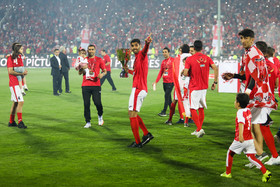 دیدار تیمهای فوتبال پرسپولیس و سپیدرود و جشن قهرمانی پرسپولیس