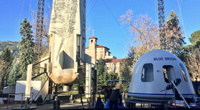 پوشش زنده پرتاب موشک "بلو اوریجین"