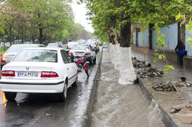 بارش شدید باران در تبریز