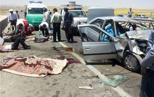 کرمان، رتبه دوم کشوری در تعداد تلفات تصادفات جاده‌ای در سال 96