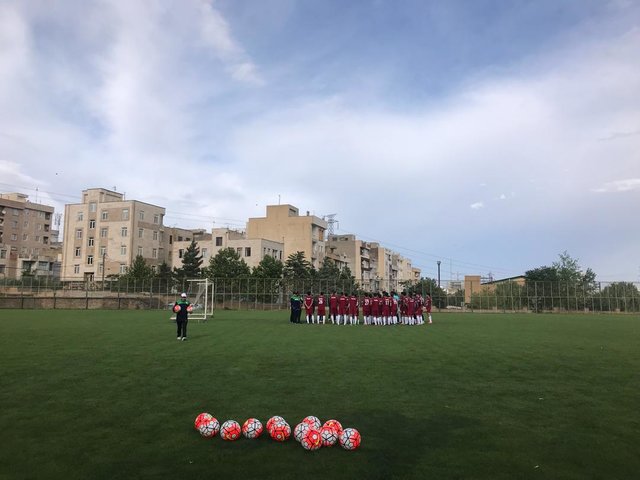 کمبود امکانات در تمرین تیم ملی امید با حضور ساکت