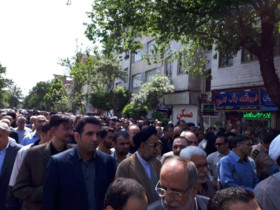 حضور وزیر اطلاعات در مراسم تشییع پیکر مرحوم طباطبایی به نمایندگی از رییس جمهور 