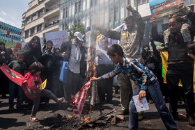 راهپیمایی در محکومیت انتقال سفارت آمریکا به قدس