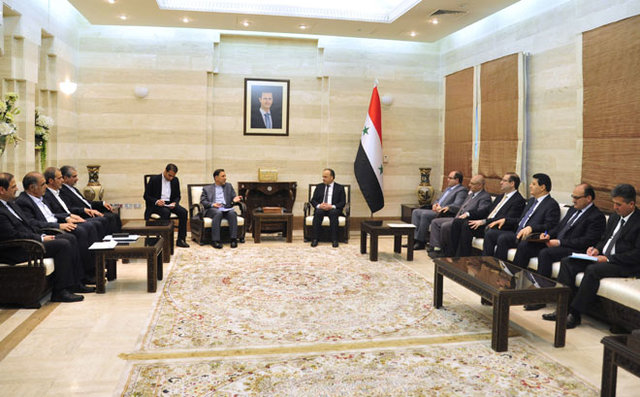 استقبال نخست‌وزیر سوریه از مشارکت شرکت‌های ایرانی در بازسازی سوریه در دیدار با آخوندی