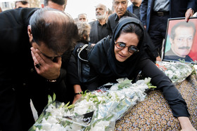 تشییع پیکر حسین شهاب بازیگر پیشکسوت