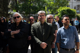 تشییع پیکر حسین شهاب بازیگر پیشکسوت