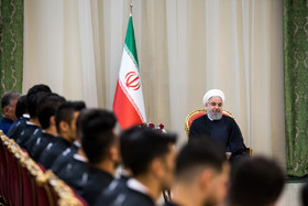 سخنرانی حسن روحانی، رییس جمهور در مراسم تقدیر از ملی پوشان فوتبال