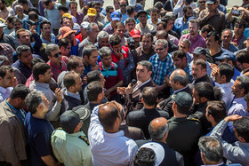 گفتگوی استاندار و دیگر مسئولان استان مرکزی با کارگران «هپکو»