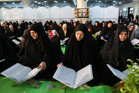 مراسم جزء خوانی قرآن کریم در حرم حضرت عبدالعظیم حسنی