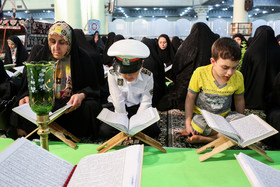 مراسم جزء خوانی قرآن کریم در حرم حضرت عبدالعظیم حسنی