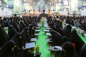 مراسم جزء خوانی قرآن کریم در حرم حضرت عبدالعظیم حسنی