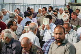 مراسم جزء خوانی قرآن کریم در حرم حضرت عبدالعظیم حسنی