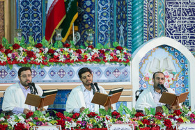 مراسم جزء خوانی قرآن کریم در حرم حضرت عبدالعظیم حسنی