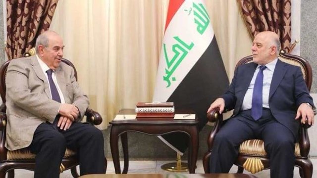 دیدار العبادی با علاوی برای بررسی تشکیل دولت آتی عراق