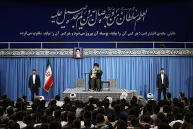 دیدار جمعی از دانشجویان و نمایندگان تشکل‌های دانشجویی با مقام معظم رهبری