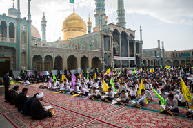 مراسم جشن میلاد امام حسن مجتبی(ع) به همراه جزء‌ خوانی قرآن کریم در حرم حضرت معصومه(س)