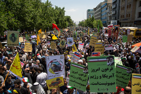 راهپیمایی روز قدس - خیابان انقلاب تهران