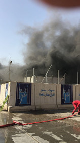 آتش سوزی در مخازن حاوی آراء انتخابات پارلمانی عراق در بغداد