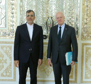 دیدار نماینده ویژه دبیرکل سازمان ملل در امور سوریه با جابری انصاری
دیدار نماینده ویژه دبیرکل سازمان ملل در امور سوریه با جابری انصاری