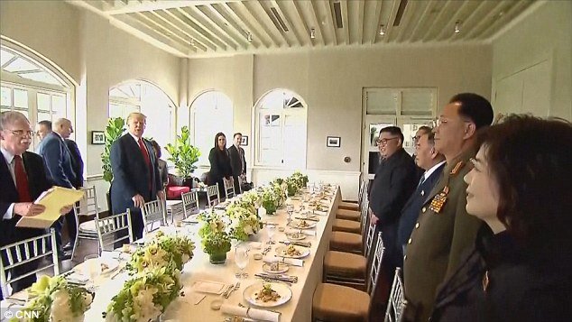 ناهار اون و ترامپ