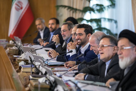 محمدجواد آذری جهرمی وزیر ارتباطات و فناوری اطلاعات در جلسه هیات دولت