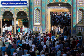 نماز عید فطر در حرم حضرت معصومه(س)