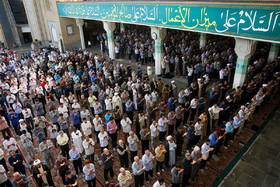 نماز عید فطر در حرم حضرت معصومه(س)