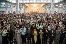 نماز عید فطر در حرم حضرت معصومه(س)