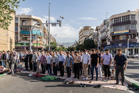 نماز عید فطر - خیابان کارگر شمالی