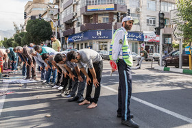 نماز عید فطر - خیابان کارگر شمالی