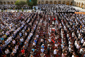 نماز عید فطر در مسجدالنبی قزوین