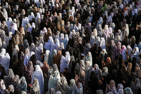 نماز عید فطر در مسجدالنبی قزوین