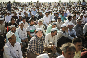 نماز عید فطر در بندر ترکمن