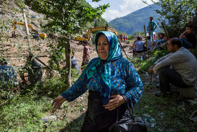 سیل و رانش زمین در روستای کاکرود لات رودسر - گیلان