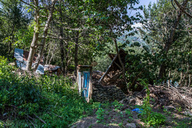 سیل و رانش زمین در روستای کاکرود لات رودسر - گیلان