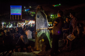 تماشای بازی ایران و اسپانیا در قزوین