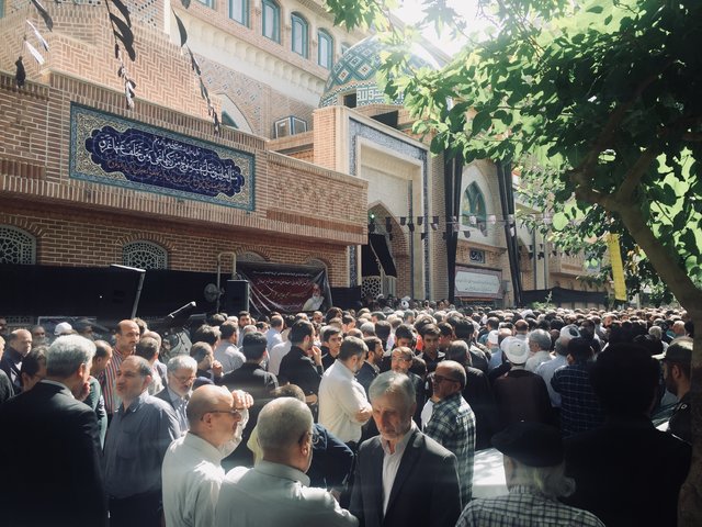 برپایی مراسم تشییع حجت‌الاسلام والمسلمین حسینی 