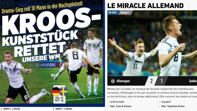 واکنش رسانه‌های جهانی به پیروزی آلمان