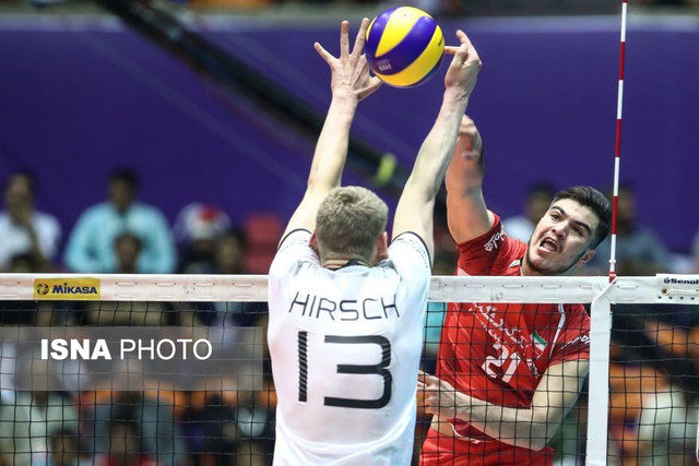 خلاسه دیدار والیبال ایران و آلمان