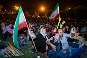 تماشای بازی ایران و پرتغال در قزوین
