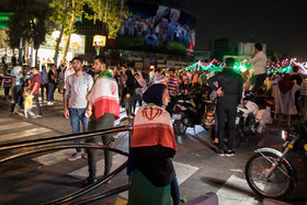 تهران؛ شادی تماشاگران آخرین بازی ایران در جام جهانی 